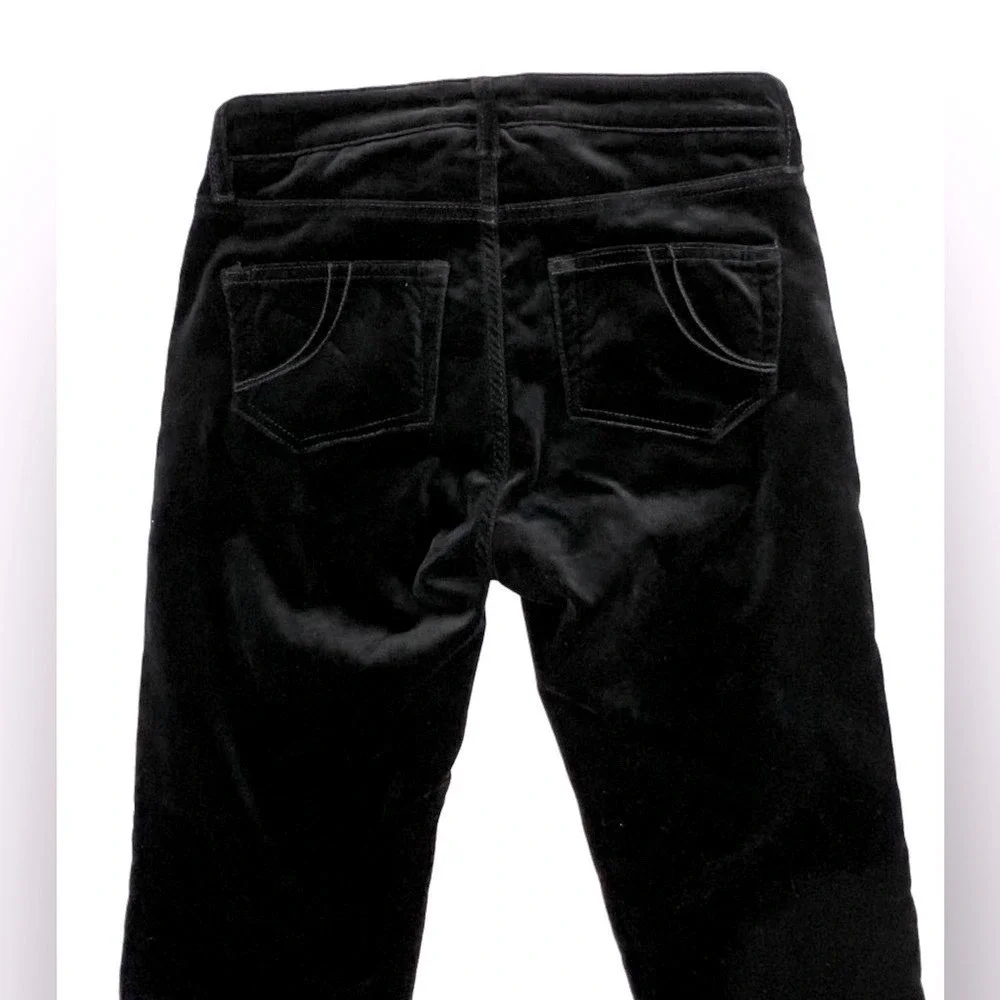 Maje Velvet Black Trousers Pants Jeans 34 XS‎ Grunge Old Money Classic Basic